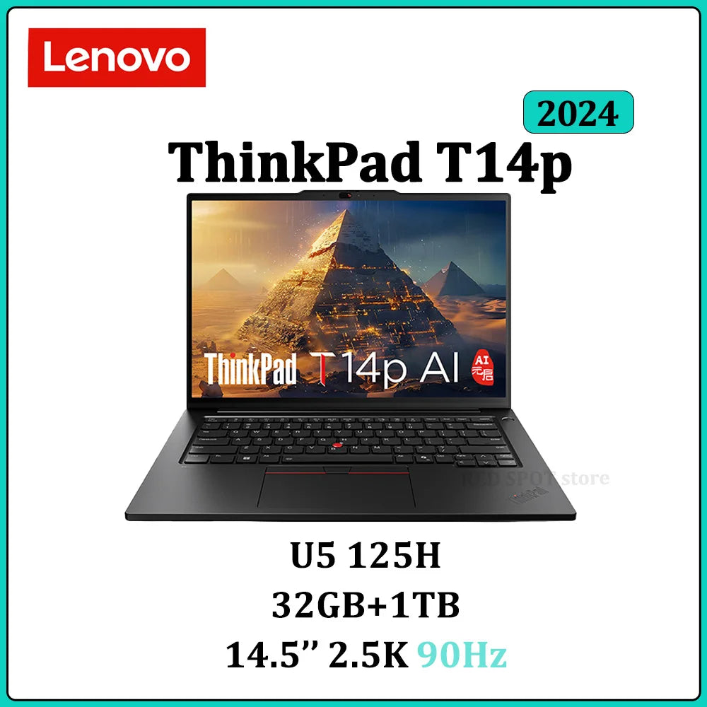 Lenovo ThinkPad T14p AI 2024 U5/U7/U9 32GB+1TB 14.5inch 2.5K/3K 90Hz/120Hz