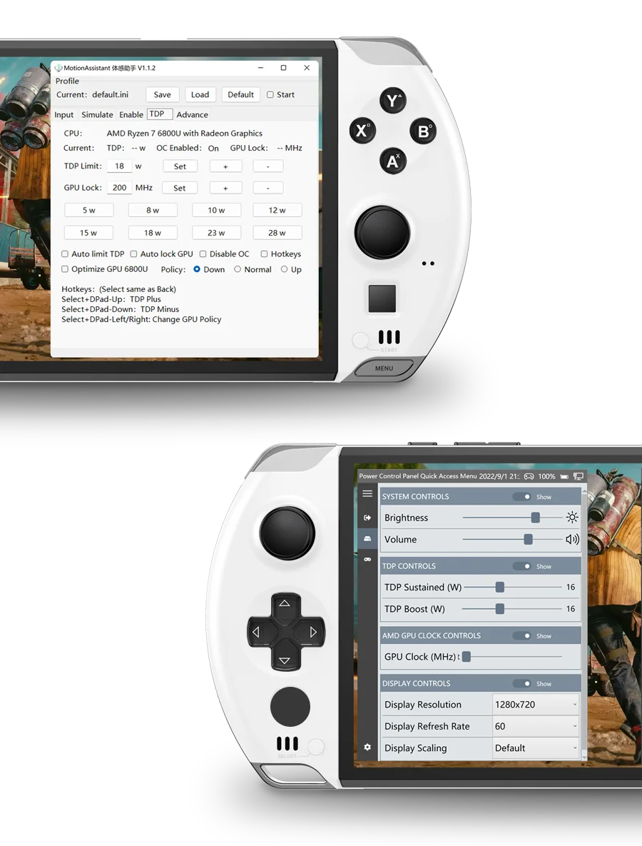 GPD 2025 WIN 4 32GB Memory RAM 1TB 2TB Hard Disk AMD 8840U HX370 Processor Handheld Gaming Portable Laptop Touch Screen Mini PC