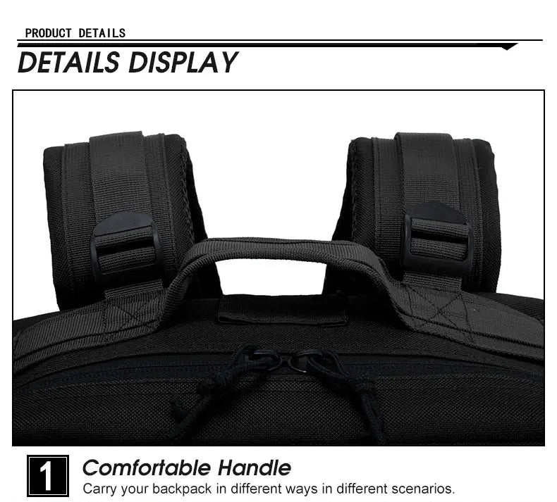 Outdoor Sports Multi-functional Bags50L Tactical Backpack Men's Travel Large Capacity Rucksacks Men Waterproof