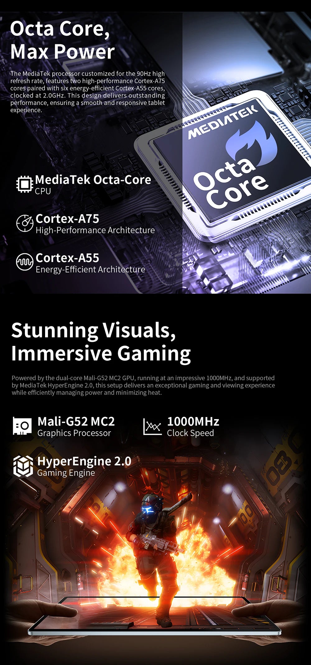 Teclast T60 Plus Tablet 12" 90Hz 2K Display Android 14 MTK G88 Octa-Core Max 16GB RAM 128GB ROM Widevine L1 4G LTE GPS 8000mAh