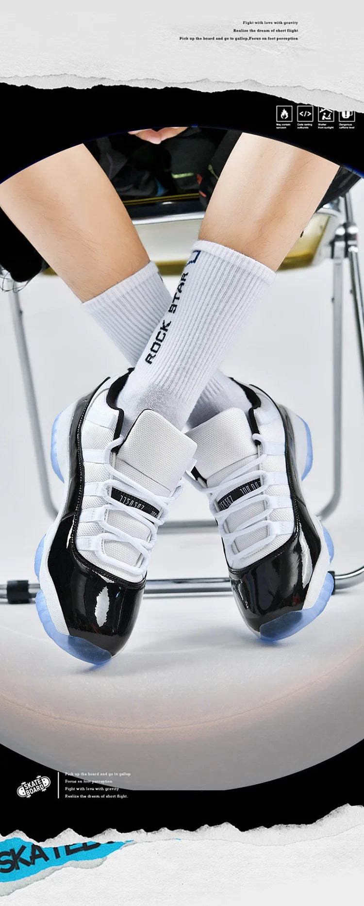 2025 New Spring and Summer Basketball Shoes for Male Students, Versatile Couple Models, Shock-Absorbing Sports Shoes