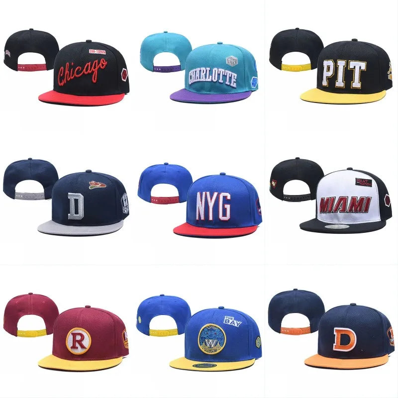 Fashionable Adult Hip-hop Cap Adjustable Flat-brimmed Cap Basketball Baseball Cap Outdoor Adult Casual Sports Sun Hat