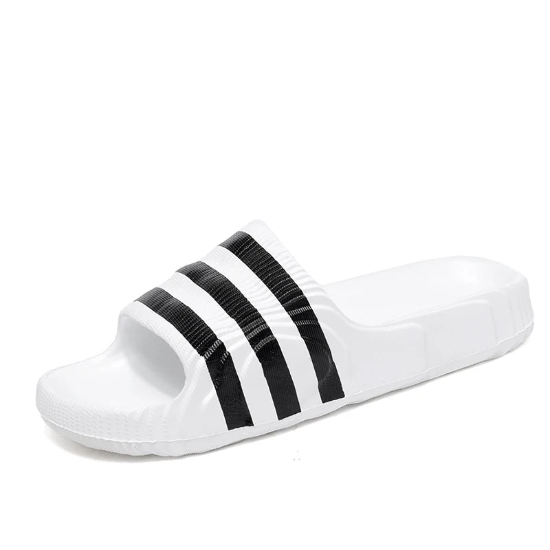 2025 Summer Men Fashion Massage Slippers Indoor/Outdoor Sandals Beach Thick Sole Male Slides Summer Non-Slip Shower Slippers