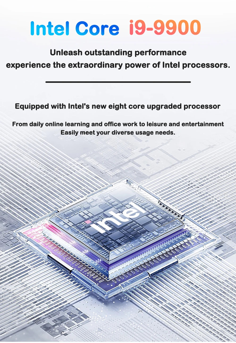 New 14.1" Laptop Intel Core i9-9900 32GB 2TB Gaming PC Ultra Slim Office Study Computer PC Windows 11 Pro 1920*1080 HD