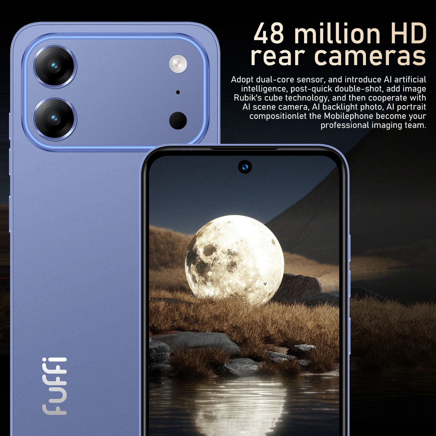 Global Vision 17 Pro Smartphone Android 12 12GB RAM 512GB ROM 6.67 Inch Phone 5800mAh 720x1612HD 24+48MP 5G Network Mobile Phone