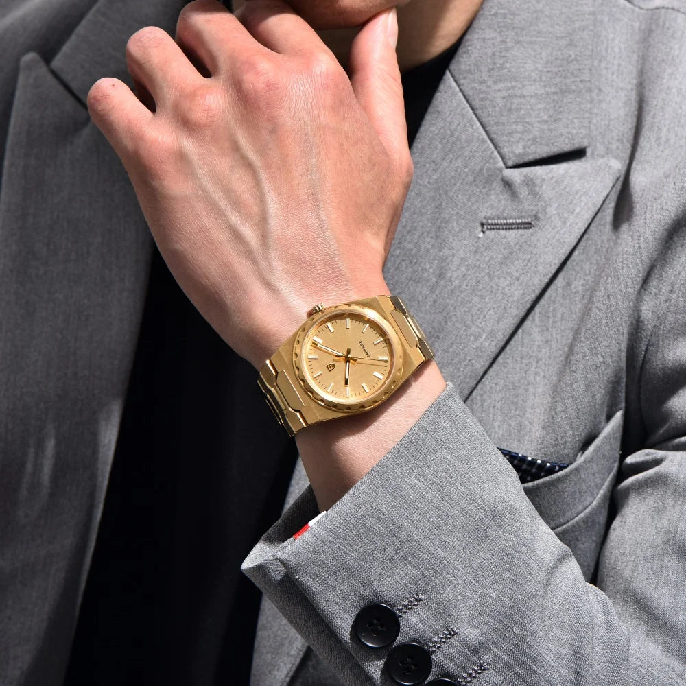 PAGANI DESIGN 2025 New Thin 7mm Fashion Men Quartz Watch V2 Stainless Steel Sapphire 10Bar Waterproof C3 reloj hombre