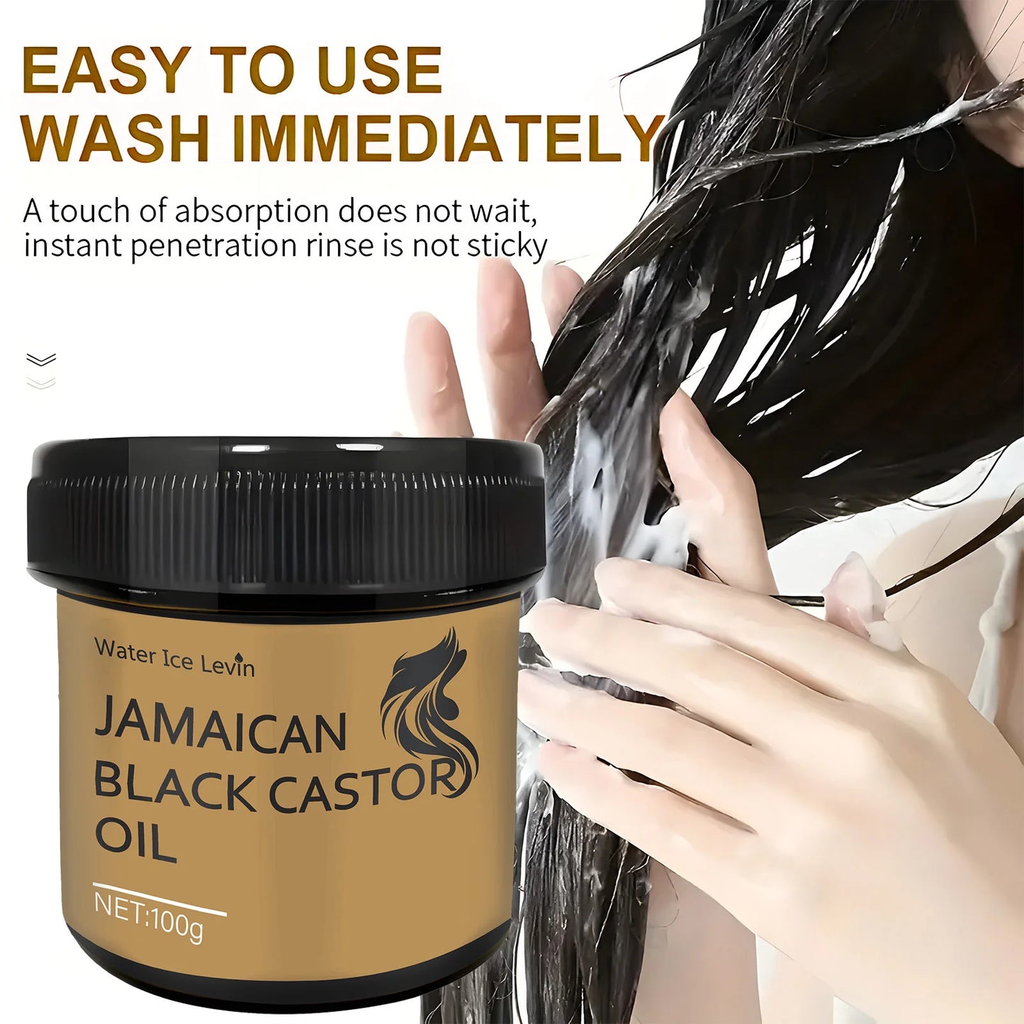 Jamaican Black Castor Oil Hair Care Essence Dry Hair Repair Boost Oil Nourishing Formula Black Castor Hair Oil Hair Growth Oil