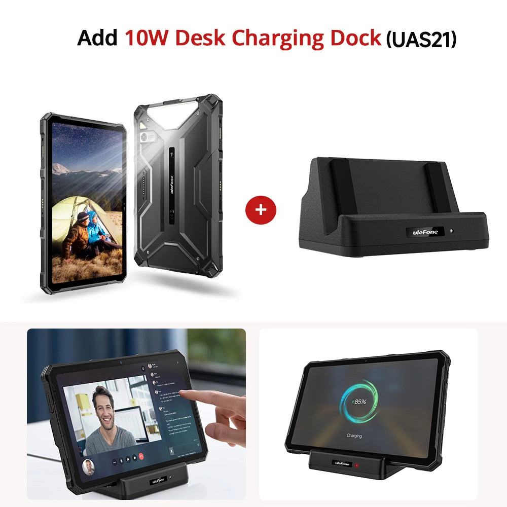 5G Rugged Tablet Ulefone Armor Pad 4 Ultra IP68/IP69K LED Light 11800mAh Battery,fast charging 16GB+256GB 50MP