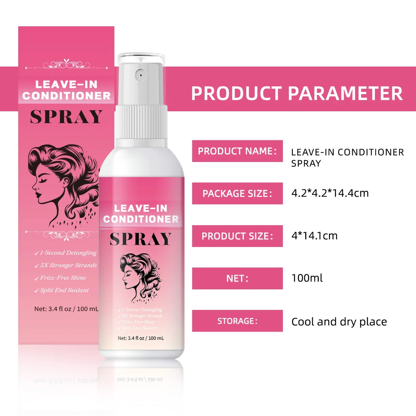 Hair Care Deep Repair Conditioning for Hair Heat Protector Serum Protect Hair From UV Damaged Moisturizing Hair-Care