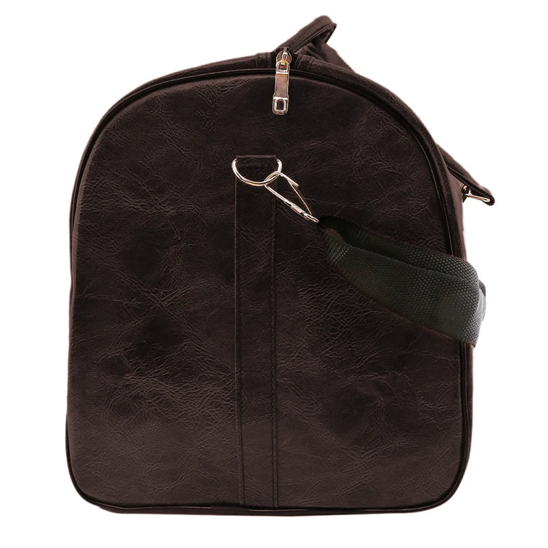 Leather Travel Bag Large Duffle Independent Big Fitness Bags Handbag Bag Luggage Shoulder Bag Black Men Fashion Zipper Pu