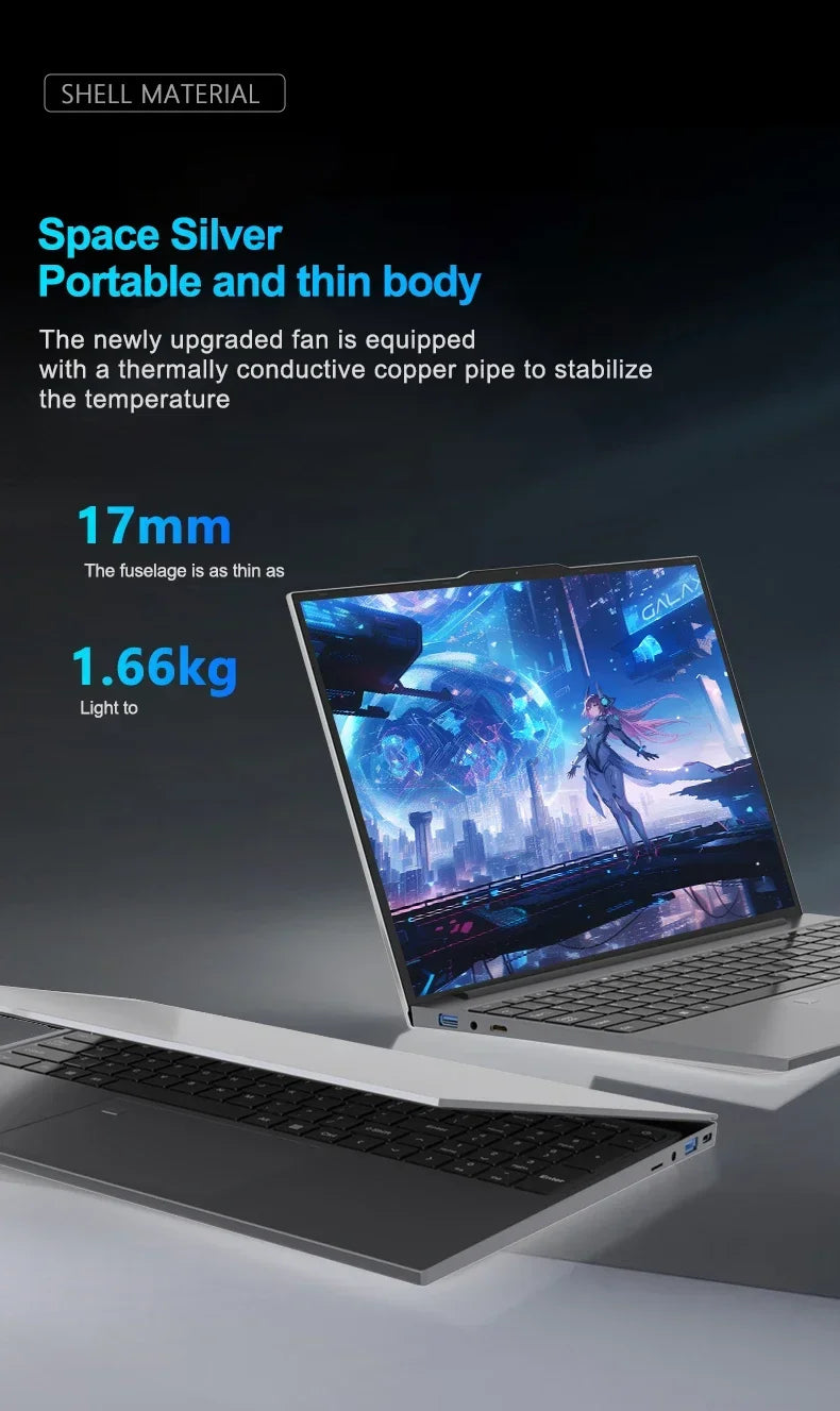 15.6 inch Intel Core I7 6500U Windows 11 Pro Laptop Computer 16GB DDR4 512GB 1TB SSD Portable Notebook PC Gamer Gaming Laptops
