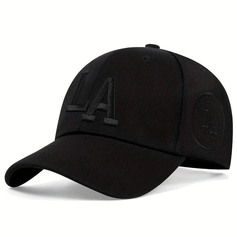 Unisex LA Letter Embroidery Baseball Caps Spring and Autumn Outdoor Adjustable Casual Hats Sunscreen Hat Sports Golf Cap
