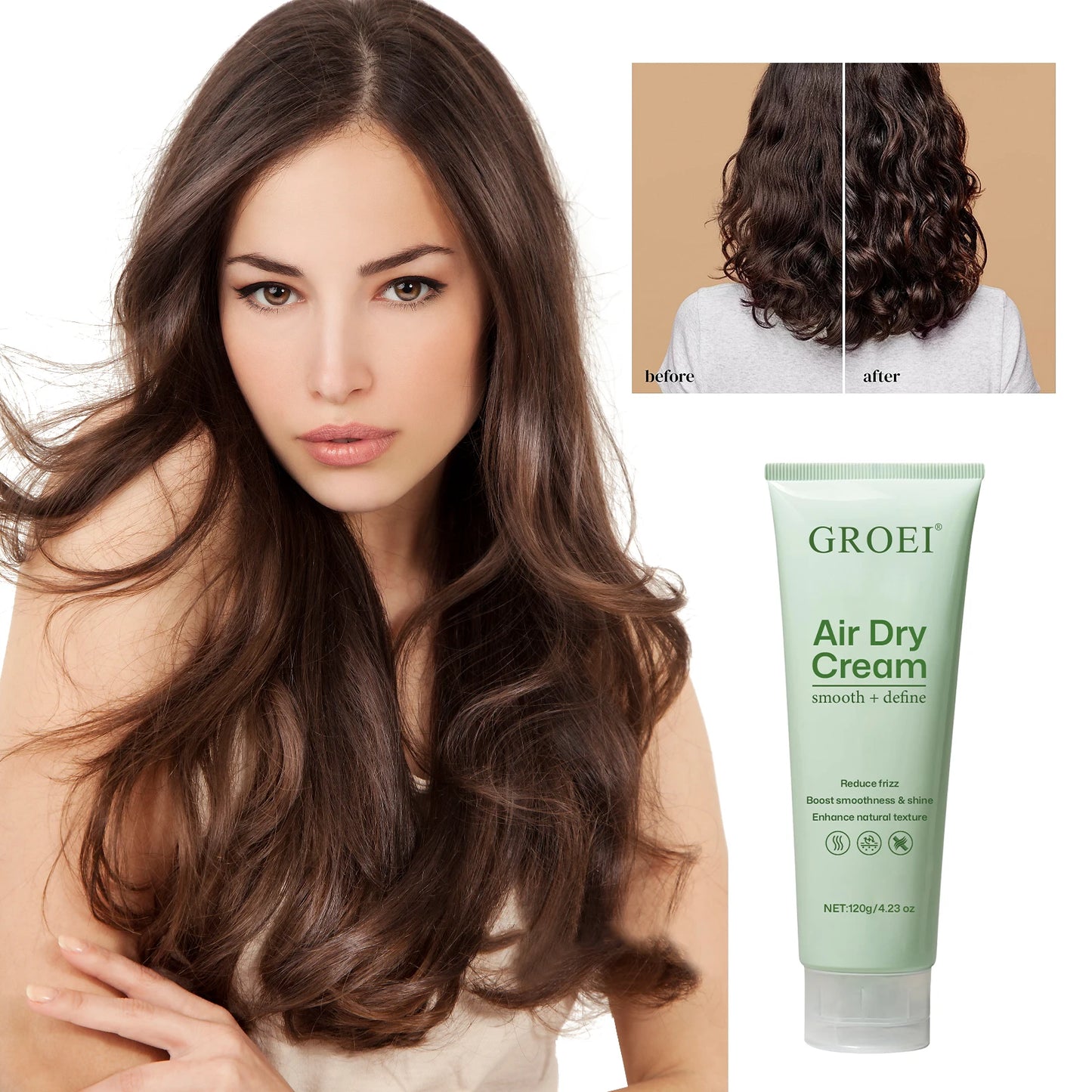 Hair Styling Cream with Nourishing Formula Add Shine and Shape Outline Strengthen Hair and Scalp Care