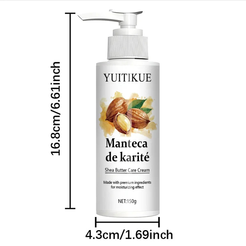 YUITIKUE Shea Butter Body Lotion 150g - Firming & Moisturizing, Non-Greasy Fast Absorption, for Smooth & Soft Skin