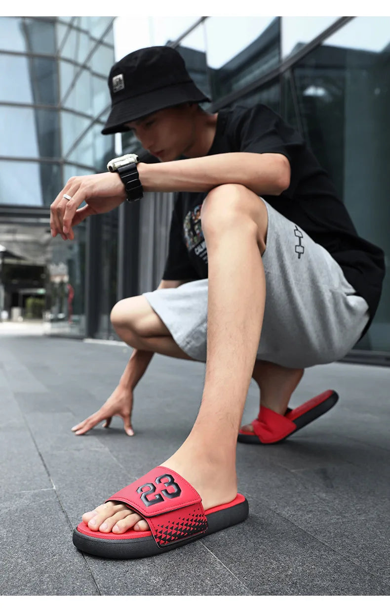 EVA Summer Men's Slippers Unisex Indoor Soft-Soled Anti-slip Sandals Outdoor Trendy Beach Holiday Sandal Shoes for Men Sandalias