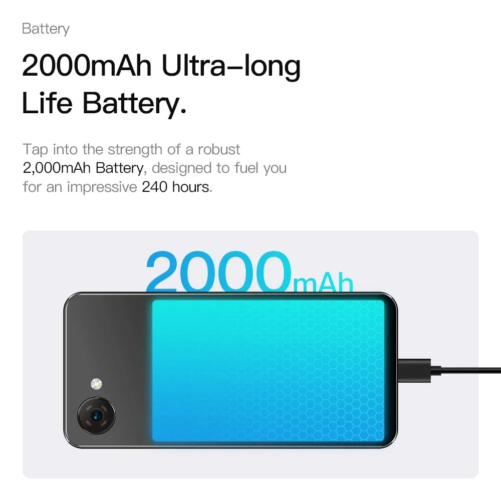 UNIWA Phonemax Q9 Mini Unisoc T606 4G Smartphone 4 Inch QHD 4GB RAM 64GB ROM Mobile Phone Android 14 2000mAh Small Phone Face ID