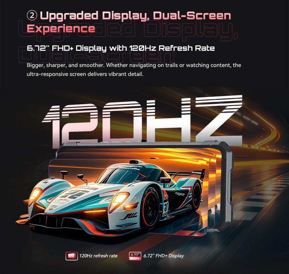 Rugged Smartphone 5G Cubot KingKong 11, 10200mAh Battery, Dimensity 7025, 6nm, 2.5GHz, 32GB RAM(16+16), 256GB ROM,108MP Camera