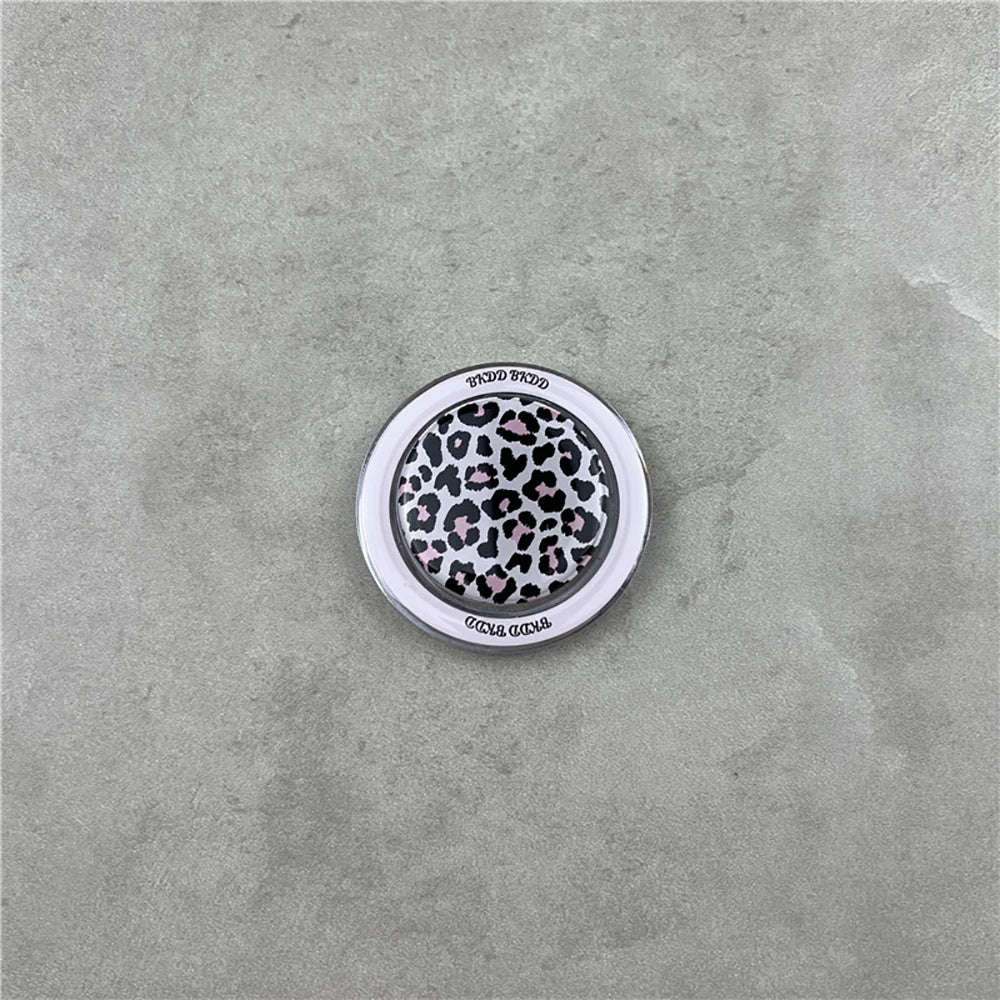 3D Luxury Leopard For Magsafe Grip Tok Phone Case for IPhone 17 16 15 13 Pro Max Wireless Charge Magnetic Stand Holder Cover