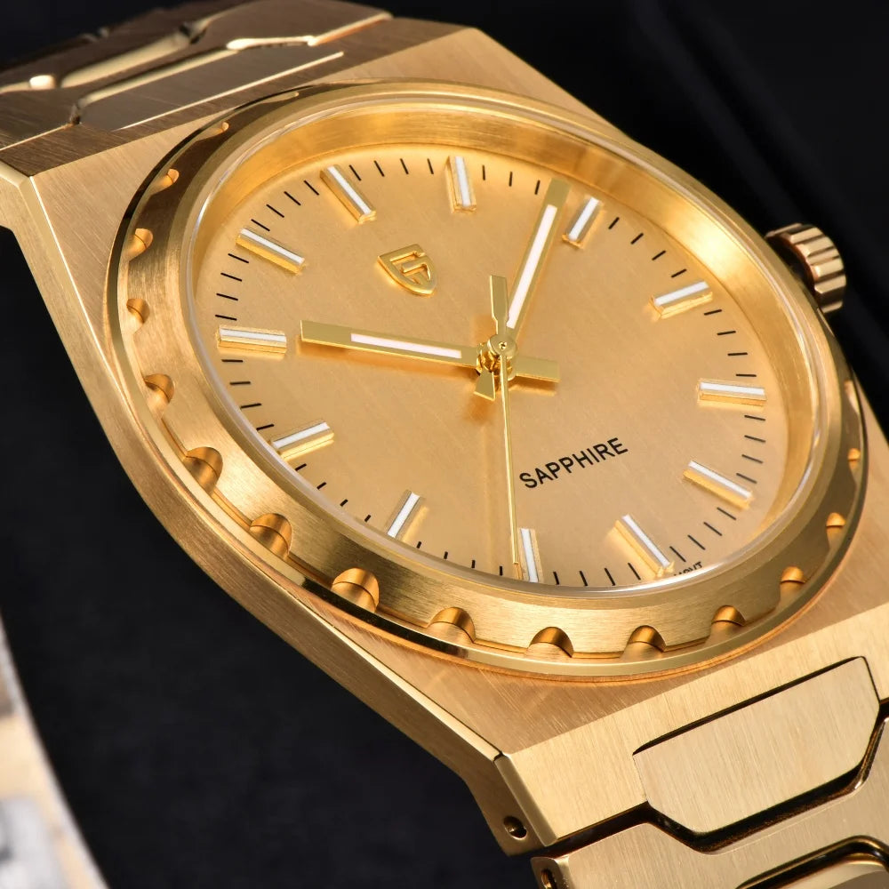 PAGANI DESIGN 2025 New Thin 7mm Fashion Men Quartz Watch V2 Stainless Steel Sapphire 10Bar Waterproof C3 reloj hombre