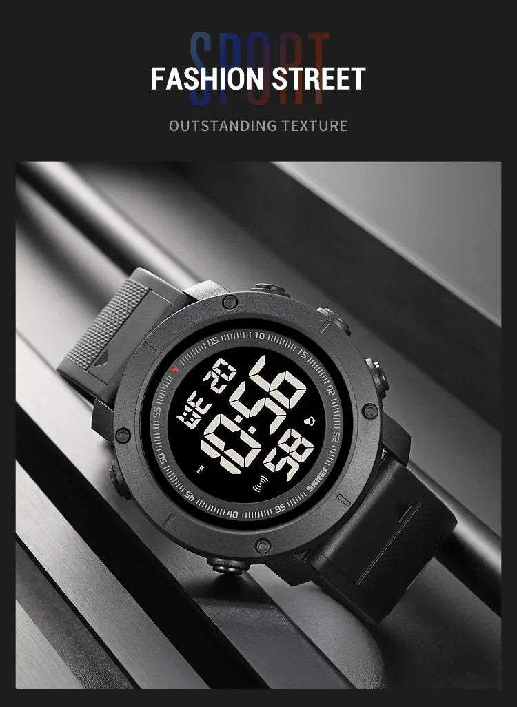 SKMEI 2122 Men's Electronic Watch Sports Waterproof Glow Electronic Watch Multi functional Student LED Watch Men's