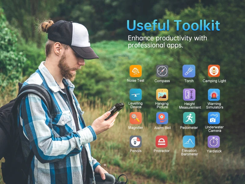 8849 Tank 2 PRO Rugged Smartphone with Projector 16GB 256GB Mobile Phone 23800mAh 120W Android 14 Phone 100MP Cell Phone