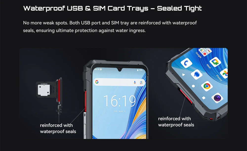 Rugged Smartphone 5G Cubot KingKong 11, 10200mAh Battery, Dimensity 7025, 6nm, 2.5GHz, 32GB RAM(16+16), 256GB ROM,108MP Camera