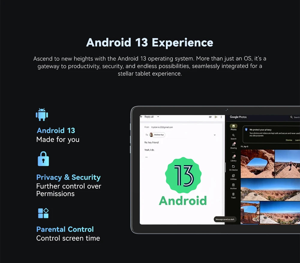 Cubot TAB 60, 2024 New Android Tablet, Octa-Core, 8GB RAM (4GB+4GB), 128GB ROM, 10.1-Inch HD+ Screen, 6000mAh, OTG, WiFi 6
