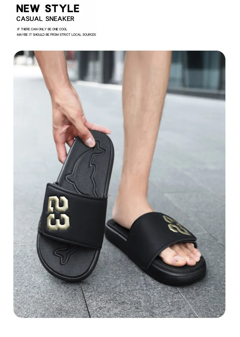 EVA Summer Men's Slippers Unisex Indoor Soft-Soled Anti-slip Sandals Outdoor Trendy Beach Holiday Sandal Shoes for Men Sandalias