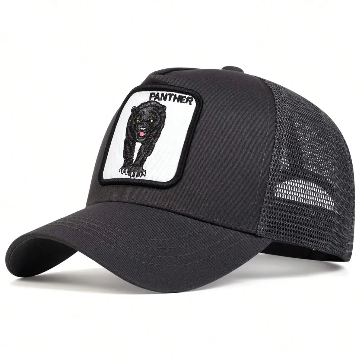 Unisex Leopard Embroidery Baseball Net Caps Spring and Summer Outdoor Adjustable Casual Hats Sunscreen Hat