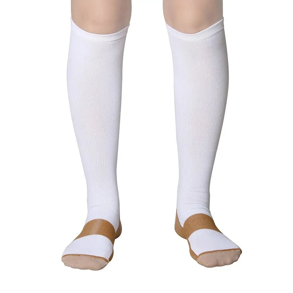 Compression Socks Men Running Cycling Sports Socks Basketball Football Golf Long Socks Varicose Veins Edema Circulation Medical