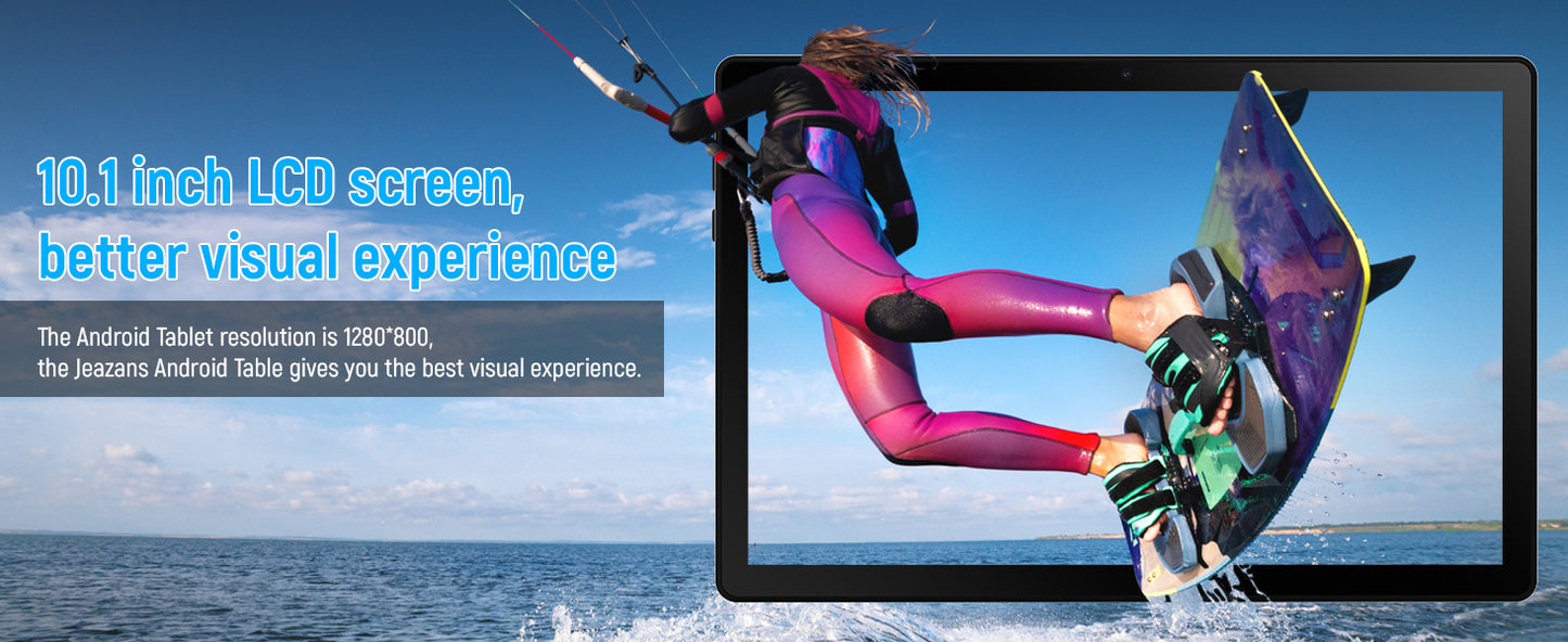 URAO A10L Android 14 Tablet 10.1-inch 12GB RAM 64GB ROM Octa-Core 5G WiFi with Keyboard Mouse Touch Pen Headset Case Tablet Kit