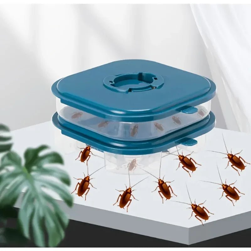 Efficient No - Bait Cockroach Trap - Reusable Insect & Pest Control Box for Roaches, Spiders, Ants Household Gadgets Catching Box - The Discount Plug