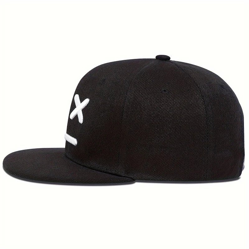 Fashion XX Smiling Face Embroidery Baseball Cap Cotton snapback Hats Adjustable Hip Hop Sport Hats Men Women Outdoor Sun hats - The Discount Plug