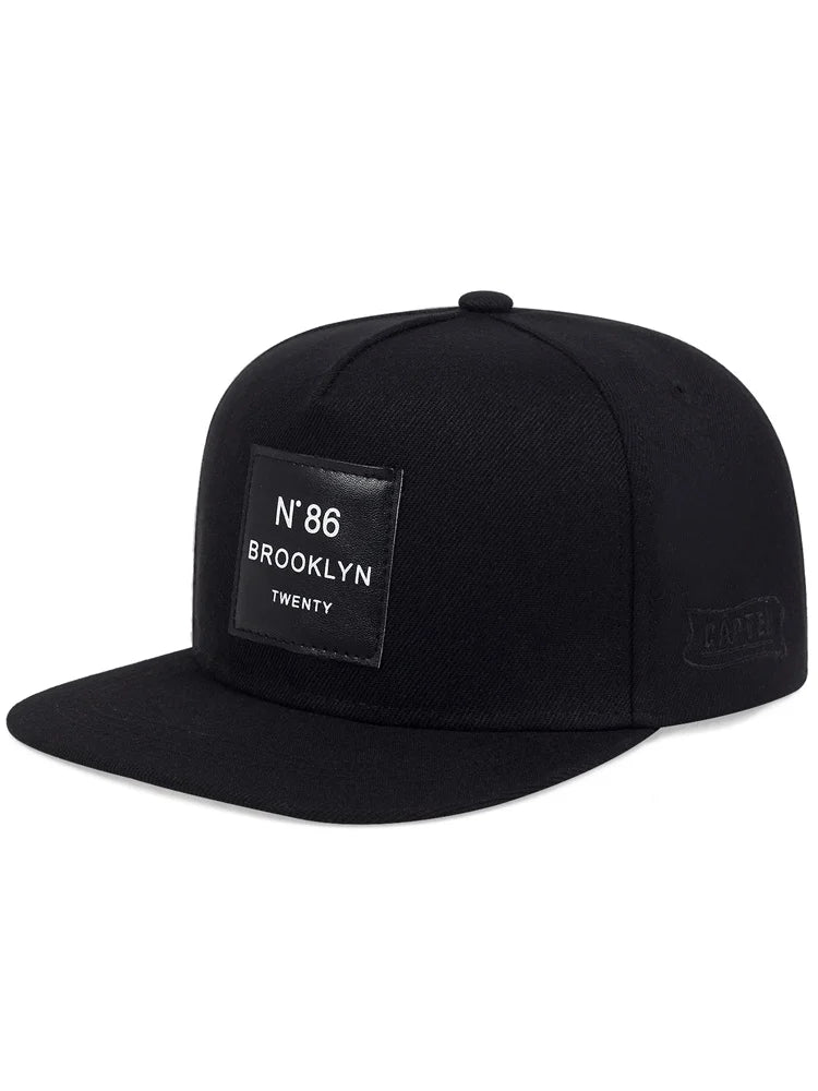 Men Women BROOKLYN Baseball cotton adjustable Snapback Hat Leather label N86 Hip Hop Caps Sun Hat Unisex Trucker Hats - The Discount Plug