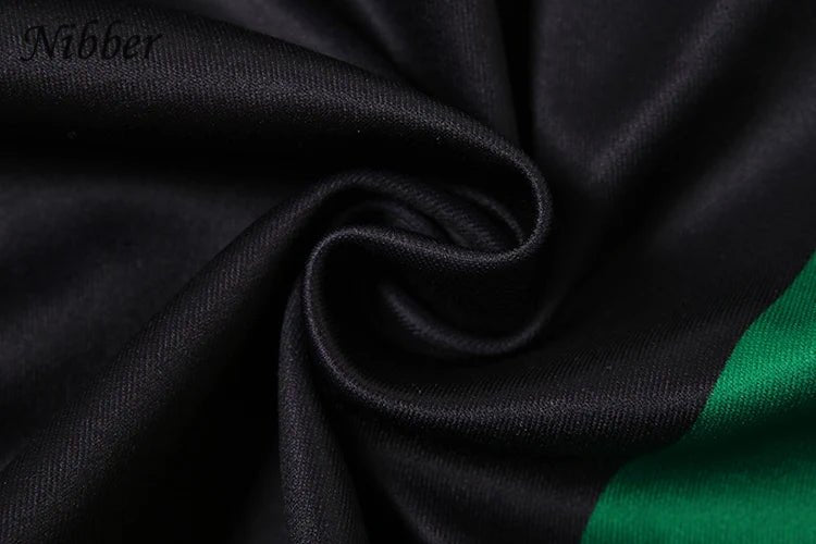 Nibber Hipster Patchwork Jacket Women Y2K Letter Print Hipster Uniform Street Single - Breasted Hipster Autumn Trend Zip Coats - The Discount Plug