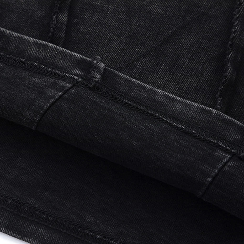 Streetwear Patchwork T-shirts Hip Hop Harajuku Oversized Tee Shirt 2025 Men Fashion Punk Y2K T Shirts Black Loose Tshirt Top - The Discount Plug