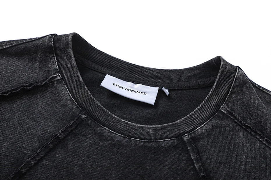 Streetwear Patchwork T-shirts Hip Hop Harajuku Oversized Tee Shirt 2025 Men Fashion Punk Y2K T Shirts Black Loose Tshirt Top - The Discount Plug