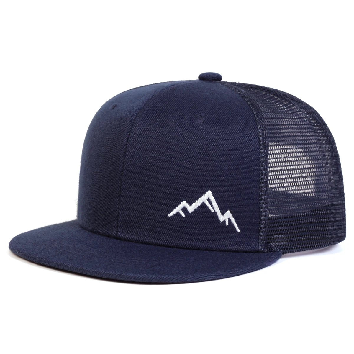 Unisex Mountain Embroidery Hip - hop Net Hats Spring Summer Outdoor Adjustable Casual Baseball Caps Sunscreen Hat - The Discount Plug