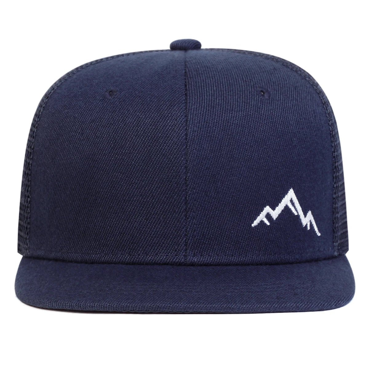 Unisex Mountain Embroidery Hip - hop Net Hats Spring Summer Outdoor Adjustable Casual Baseball Caps Sunscreen Hat - The Discount Plug