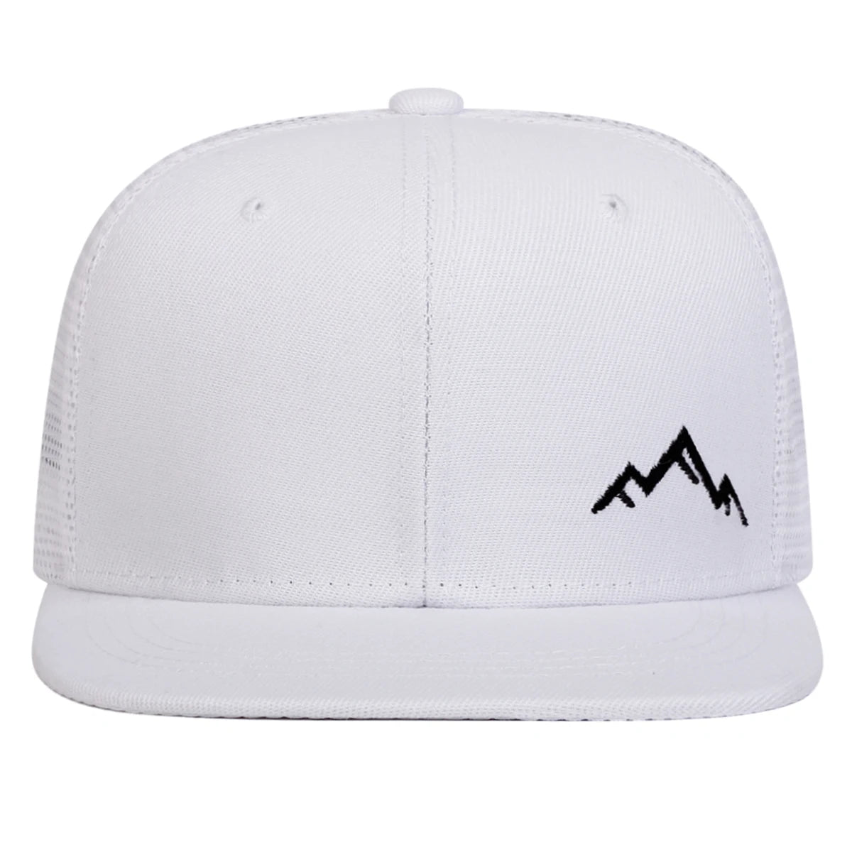 Unisex Mountain Embroidery Hip - hop Net Hats Spring Summer Outdoor Adjustable Casual Baseball Caps Sunscreen Hat - The Discount Plug
