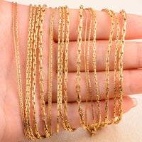 0.6/0.8/1/1.2/1.8/2.3mm Stainless Steel Gold Color Vertikal Tiny Chain Women Men's Necklace Party Gift Jewelry - The Discount Plug