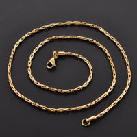 0.6/0.8/1/1.2/1.8/2.3mm Stainless Steel Gold Color Vertikal Tiny Chain Women Men's Necklace Party Gift Jewelry - The Discount Plug