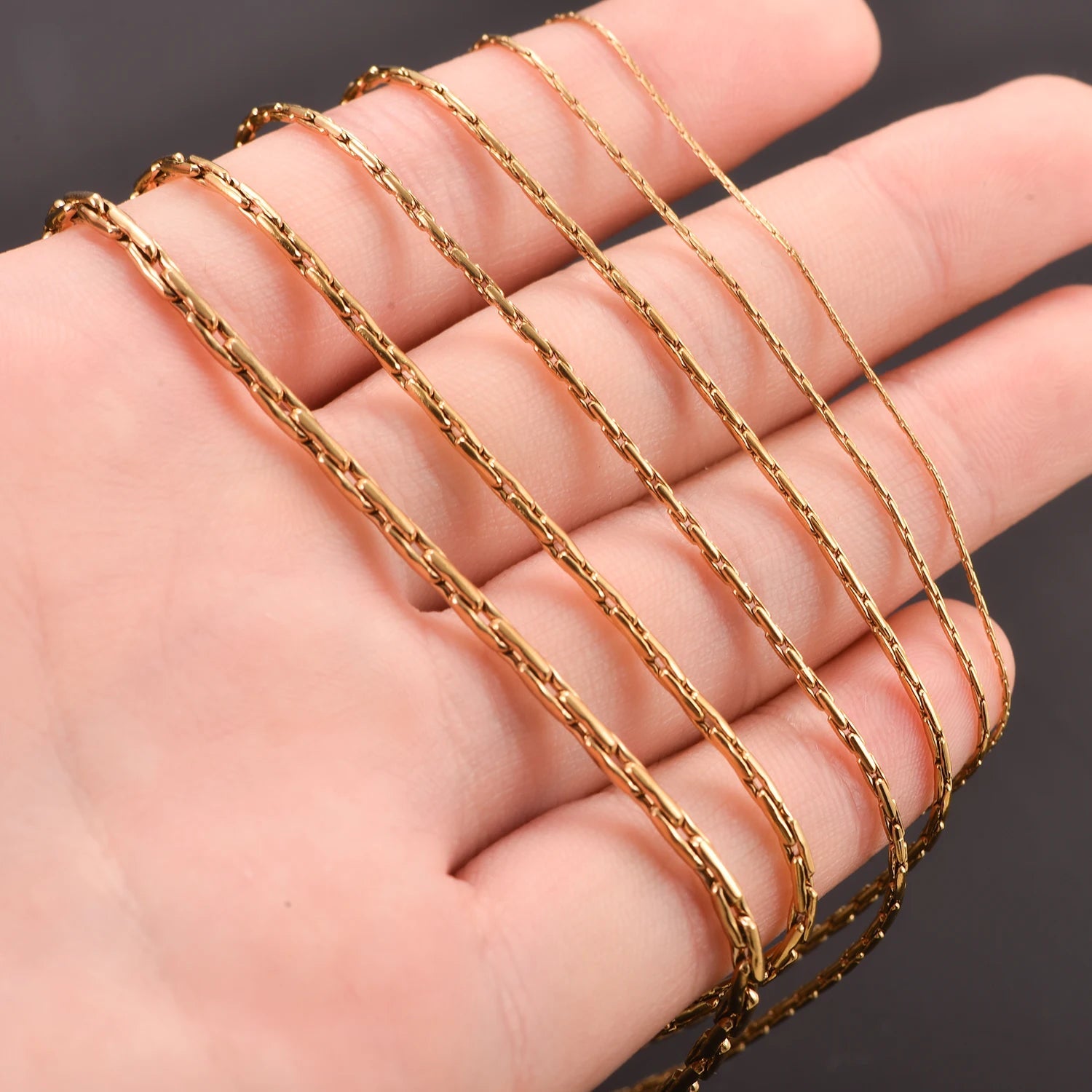 0.6/0.8/1/1.2/1.8/2.3mm Stainless Steel Gold Color Vertikal Tiny Chain Women Men's Necklace Party Gift Jewelry - The Discount Plug