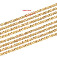 1 Meter 4mm Hiphop Snake Chains Stainless Steel Punk Necklaces Link Chains Bracelets Findings DIY Jewelry Gifts Accessories - The Discount Plug