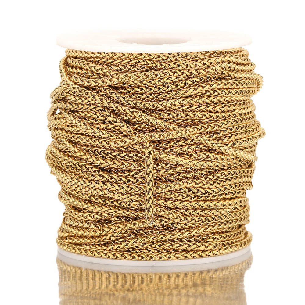 1 Meter 4mm Hiphop Snake Chains Stainless Steel Punk Necklaces Link Chains Bracelets Findings DIY Jewelry Gifts Accessories - The Discount Plug