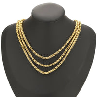 1 Meter 4mm Hiphop Snake Chains Stainless Steel Punk Necklaces Link Chains Bracelets Findings DIY Jewelry Gifts Accessories - The Discount Plug