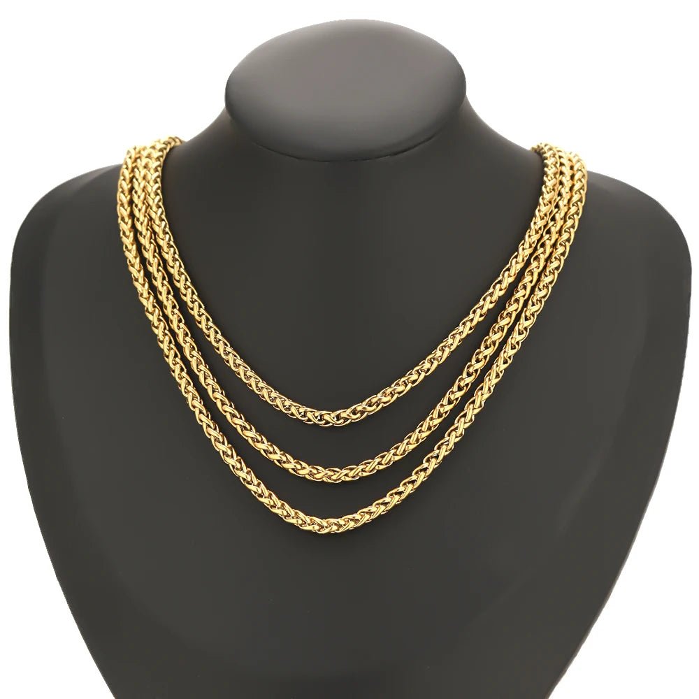 1 Meter 4mm Hiphop Snake Chains Stainless Steel Punk Necklaces Link Chains Bracelets Findings DIY Jewelry Gifts Accessories - The Discount Plug