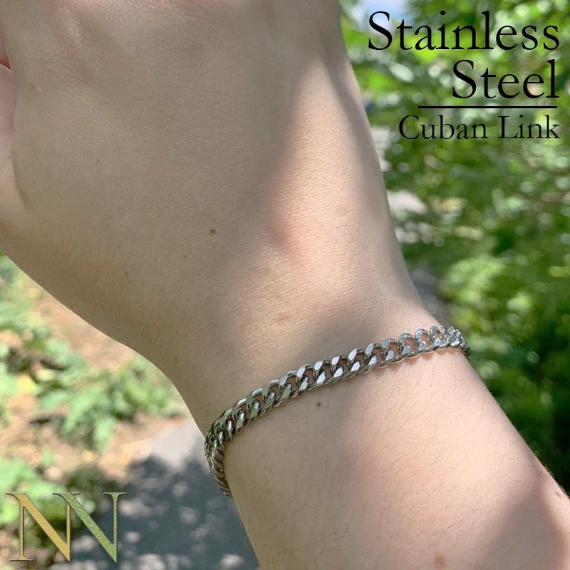 10 Feet Cuban Chain Stainless Steel Cuban Link Chain Gold Plated Black Curb Chain for Men or Women Jewelry Making - The Discount Plug