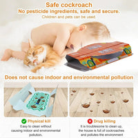 10 Pack Roach Baited Glue Traps Indoor Infestation Traps Glue Cockroach Killer Infestation Indoor Home Pest Bug Insect Control - The Discount Plug