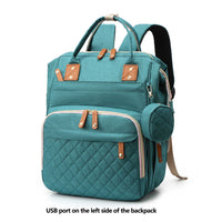 Lamroro Diaper Bag Backpack, Multifunction Travel Back Pack Maternity Changing Bags, Large Capacity, Stylish, Bag for Boys& Girls, Registry Search, Essentials Gifts, with USB Charging Port for Moms Dads